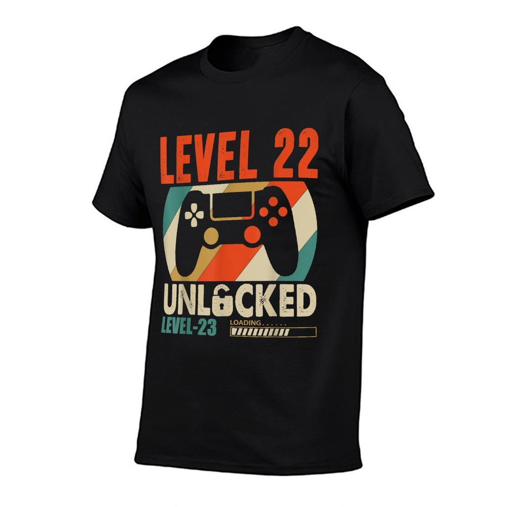 Vintage Gamer 22nd Birthday Level 22 Unlocked Birthday  Durable T-Shirt