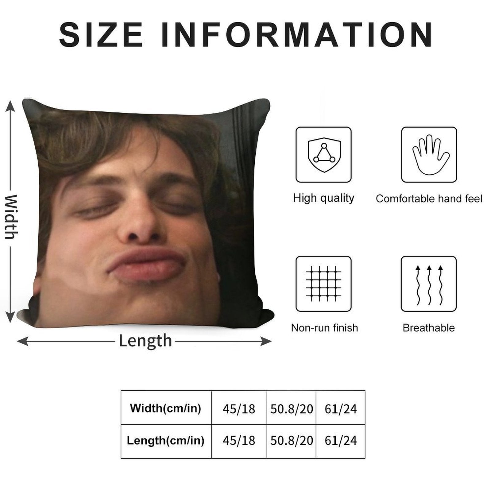 ( ˘ ³˘) Goob Soft Durable Construction Throw Pillow