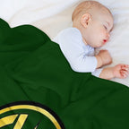 GWR Roundel Or Shirt Button (1934- 1942) Shrink-resistant Throw Blanket
