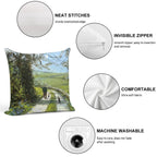 We Will Stop for Tea And Cake on The Way Back. Soft Multiple Sizes Throw Pillow