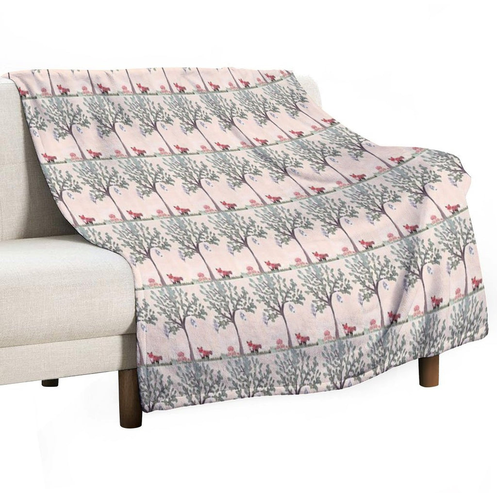 Forest Visitors Durable Throw Blanket