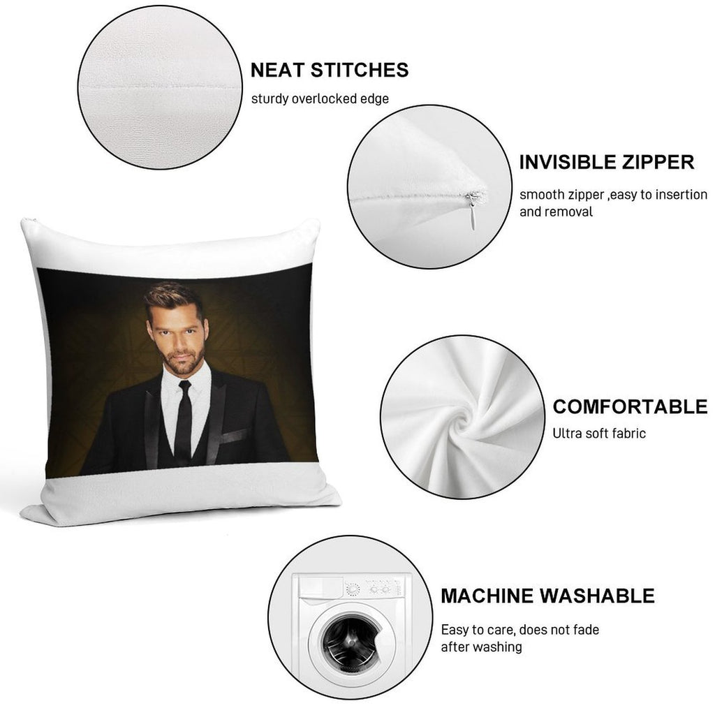 Ricky Martin Tour Kel3 2019 Soft Decorative Cover Throw Pillow