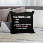 Relationship with Carlos Alcaraz Soft Ultra-Soft Texture Throw Pillow