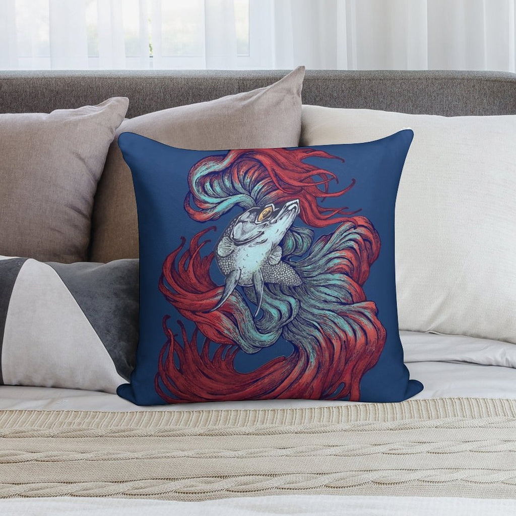 Betta New Wave Soft Skin-Friendly Throw Pillow