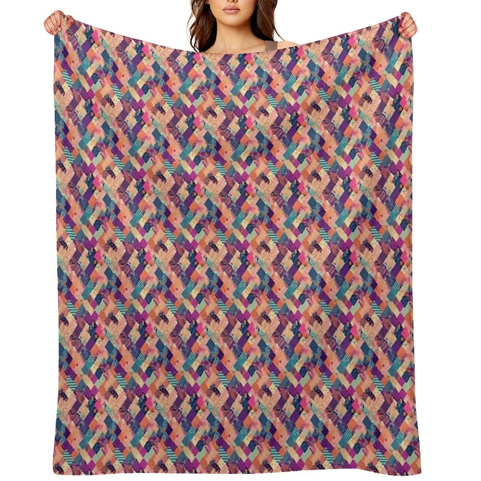 Patchwork Premium Throw Blanket