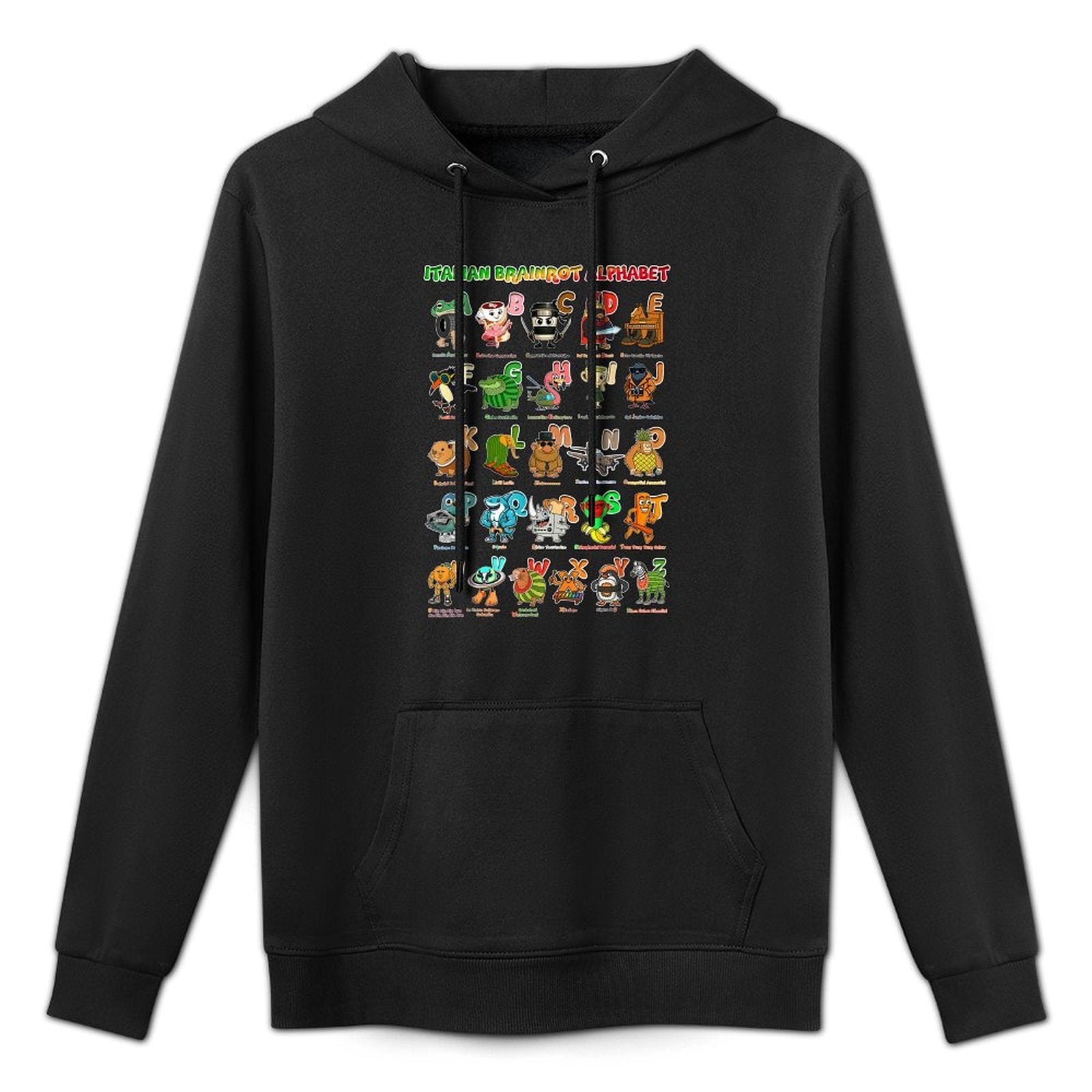 Italian Brain Rot Italian Brainrot Funny Memes Character Unisex Design Hoodie