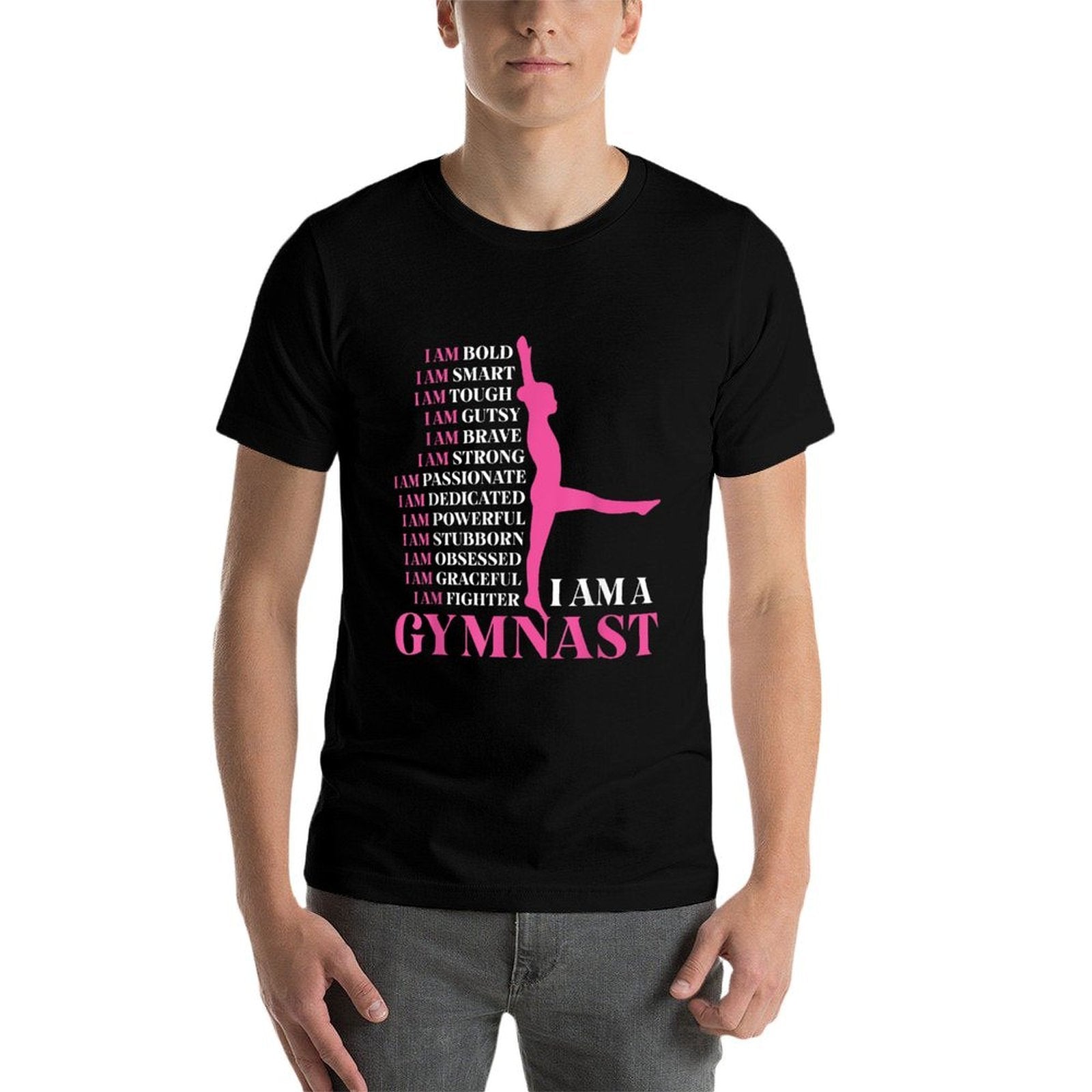 I Am A Gymnast Gymnastics Girls Boys Women Men Retro Sports  Affordable Price T-Shirt