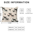 Horses Soft Reinforced Edging Throw Pillow
