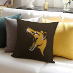 Tasmanian Tiger Stencil Soft Ultra-Soft Texture Throw Pillow