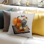 Autumn Vibes by H LaBs Creations © Soft Shrink-Resistant Throw Pillow