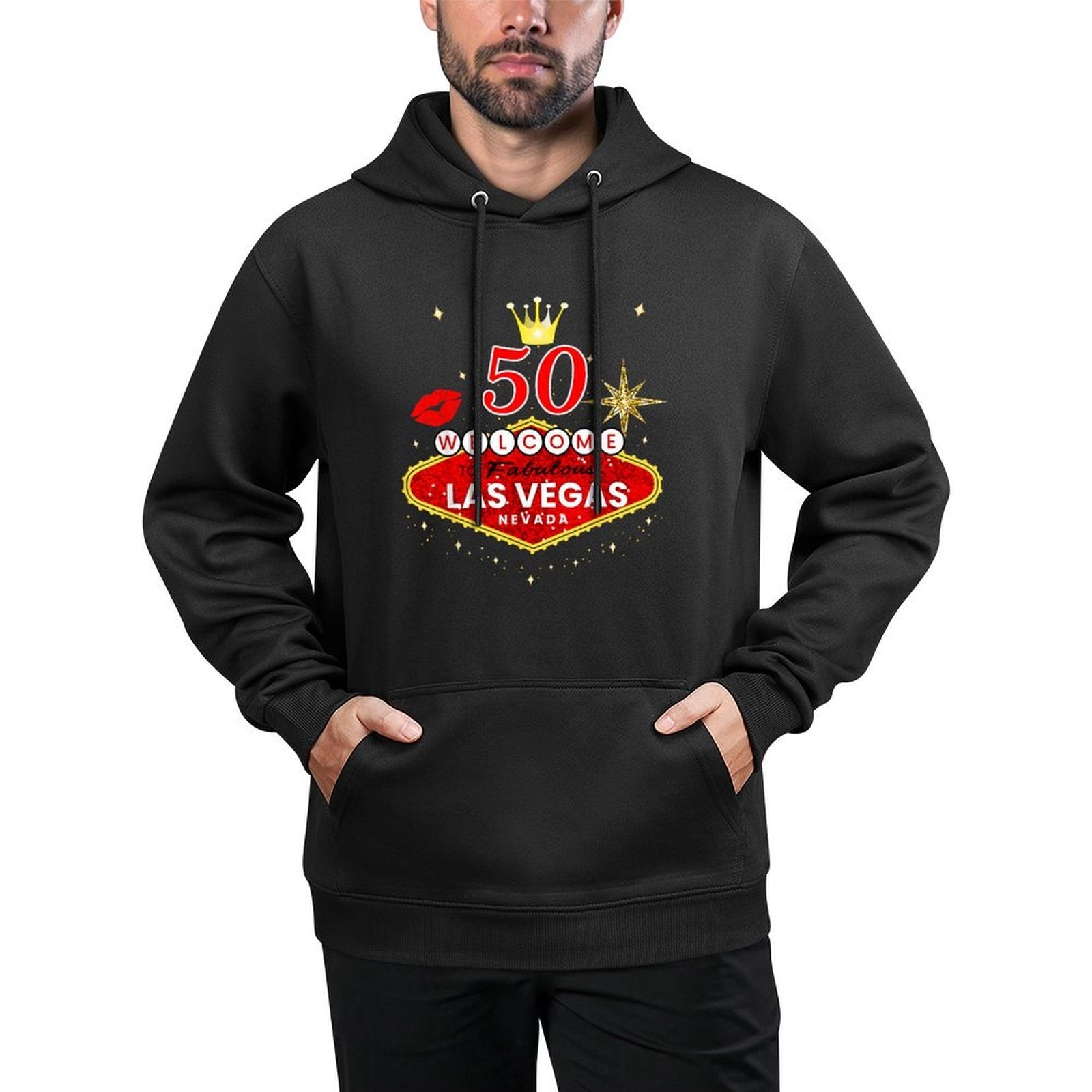 Las Vegas Girls Trips 2024, Vegas 50th Birthday Squad Easy Care Hoodie