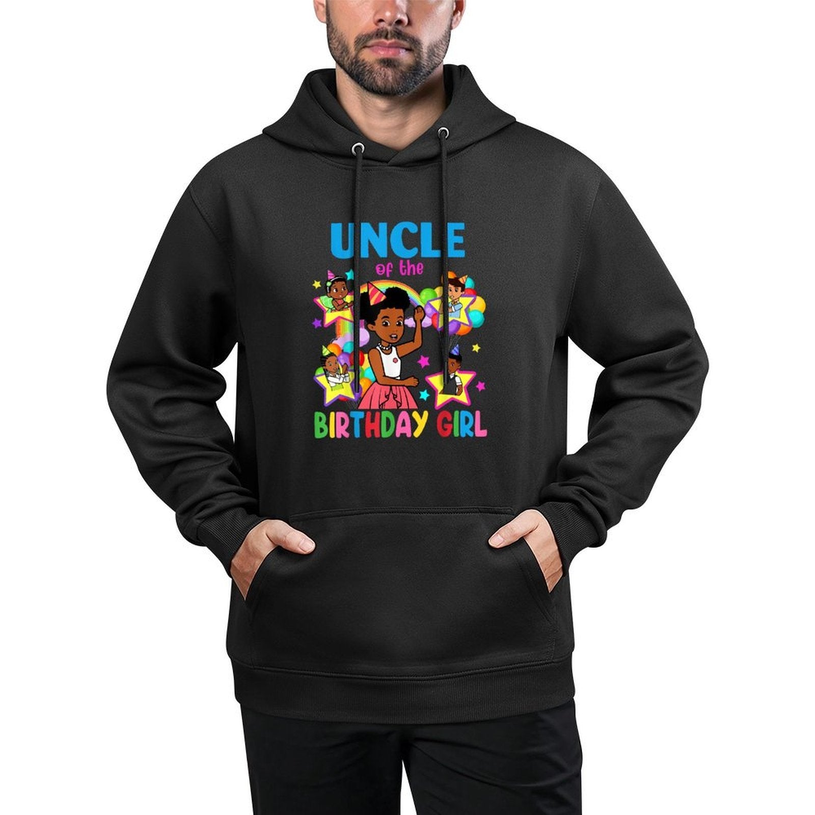 Uncle Of Birthday Girl Gracie Birthday Dolls Girl Party Versatile Streetwear Hoodie