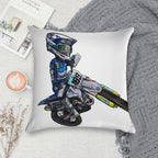 Dirt Bike Studios Collection 189 Soft Durable Construction Throw Pillow
