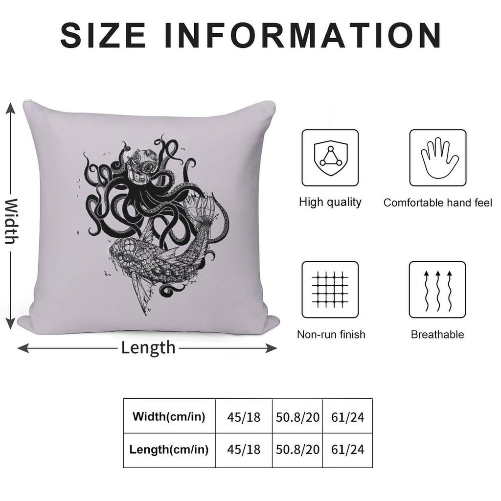 Into The Abyss Soft Home Decor Throw Pillow