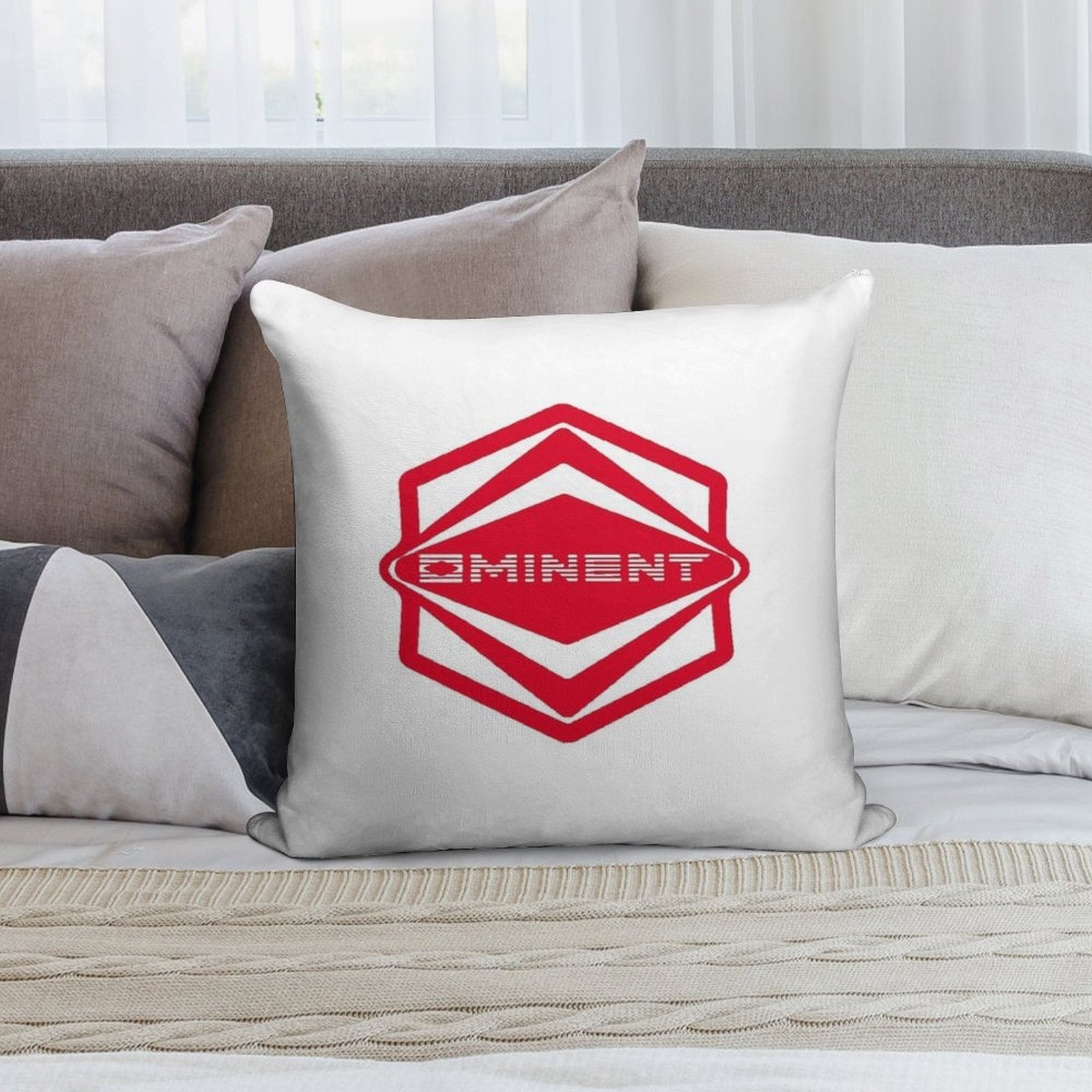 Grounded Ominent Soft Skin-Friendly Throw Pillow