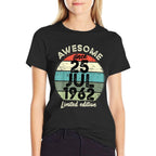 60 Year Old Birthday 25 July 1962 60th Birthday  Graphic-printed T-Shirt