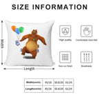 Grizzy And Lemmings Toys Soft Shrink-Resistant Throw Pillow