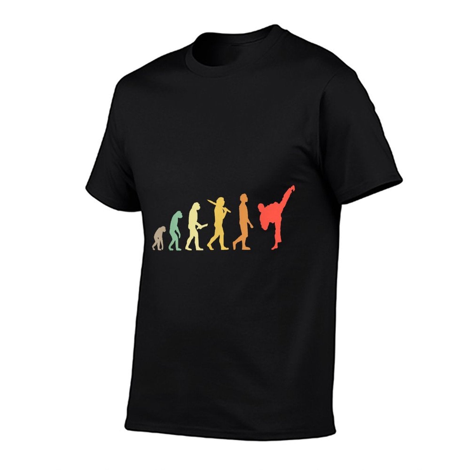 Retro Karate Evolution Gift For Karateka  Lightweight T-Shirt