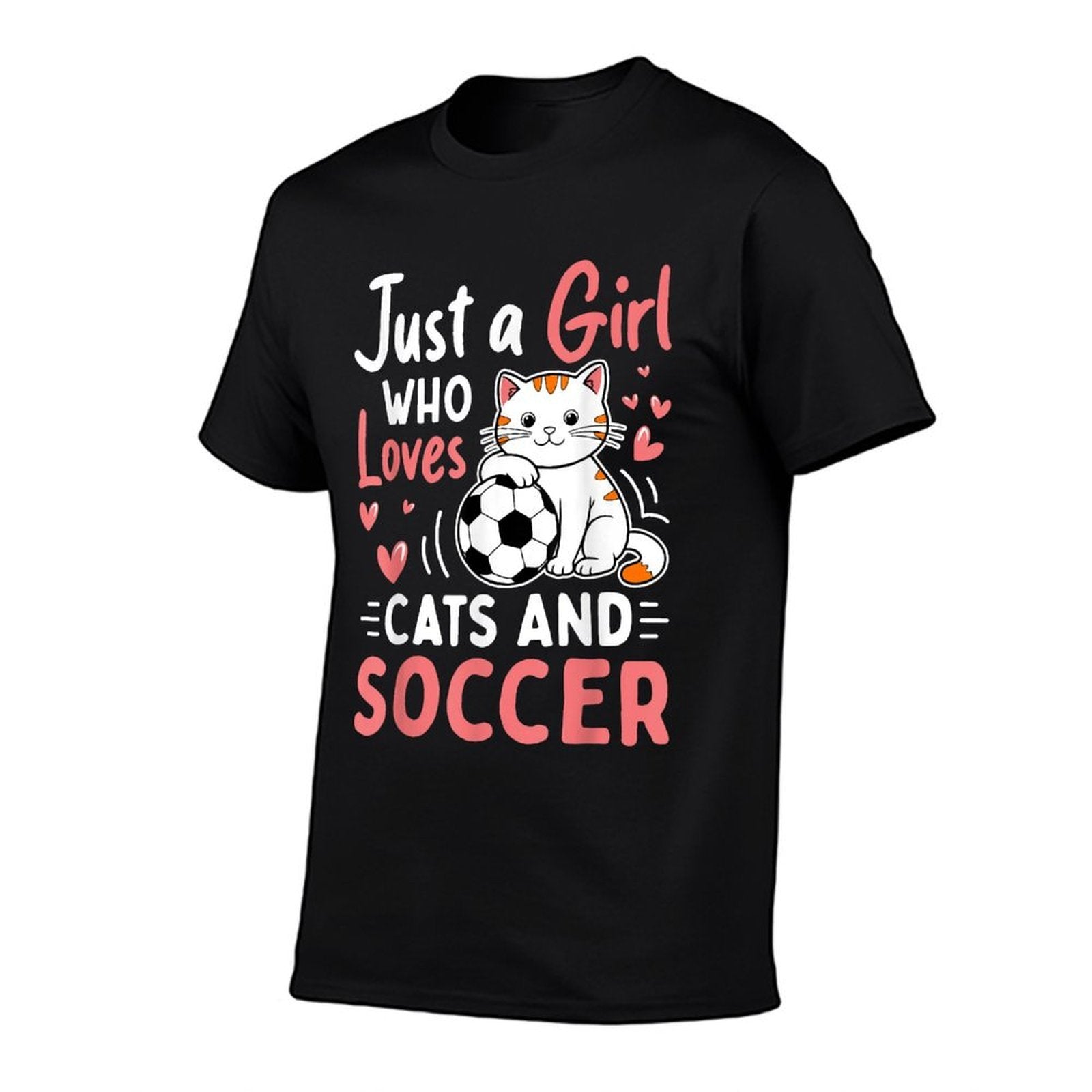Just A Girl Who Loves Cats And Soccer Cat Lovers Women  Polyester Blend T-Shirt