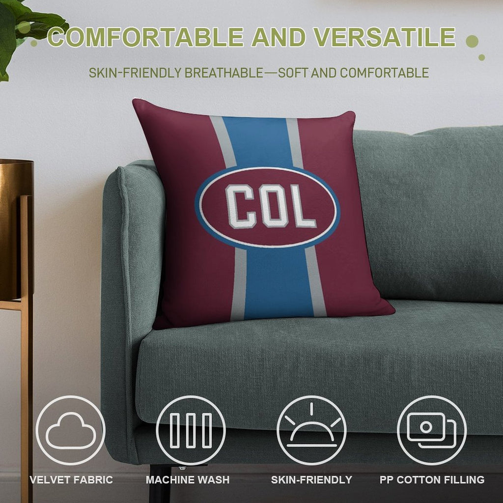 Colorado Oval Soft Shrink-Resistant Throw Pillow