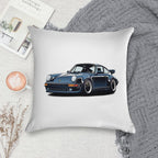 964 Navy Blue Soft High-Density Material Throw Pillow