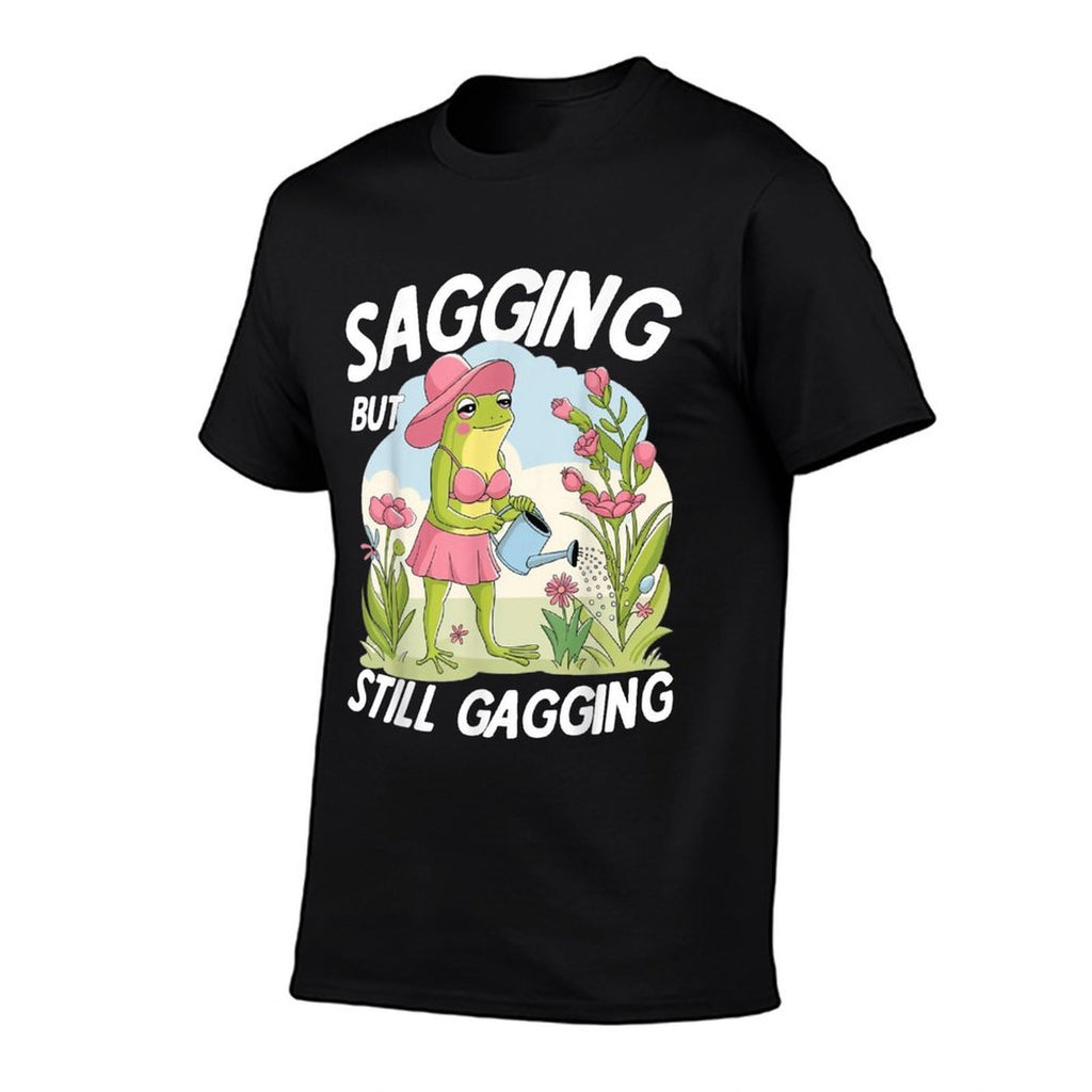 Sagging But Still Gagging Funny Frog Meme  Odor-resistant T-Shirt