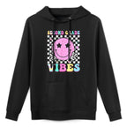 Second Grade Vibes Groovy Back to School 2nd Grade Girls Kid Colorfast Hoodie