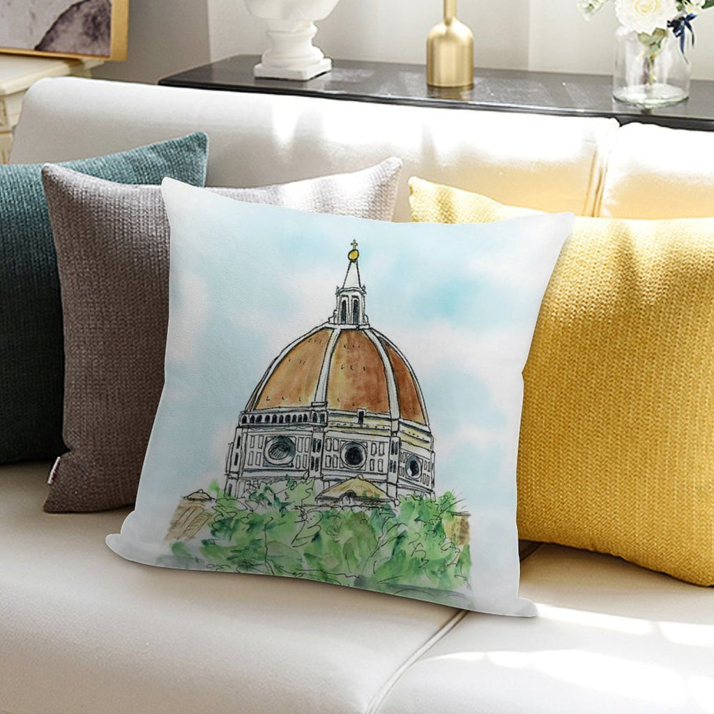Florence Duomo Soft Decorative Cover Throw Pillow