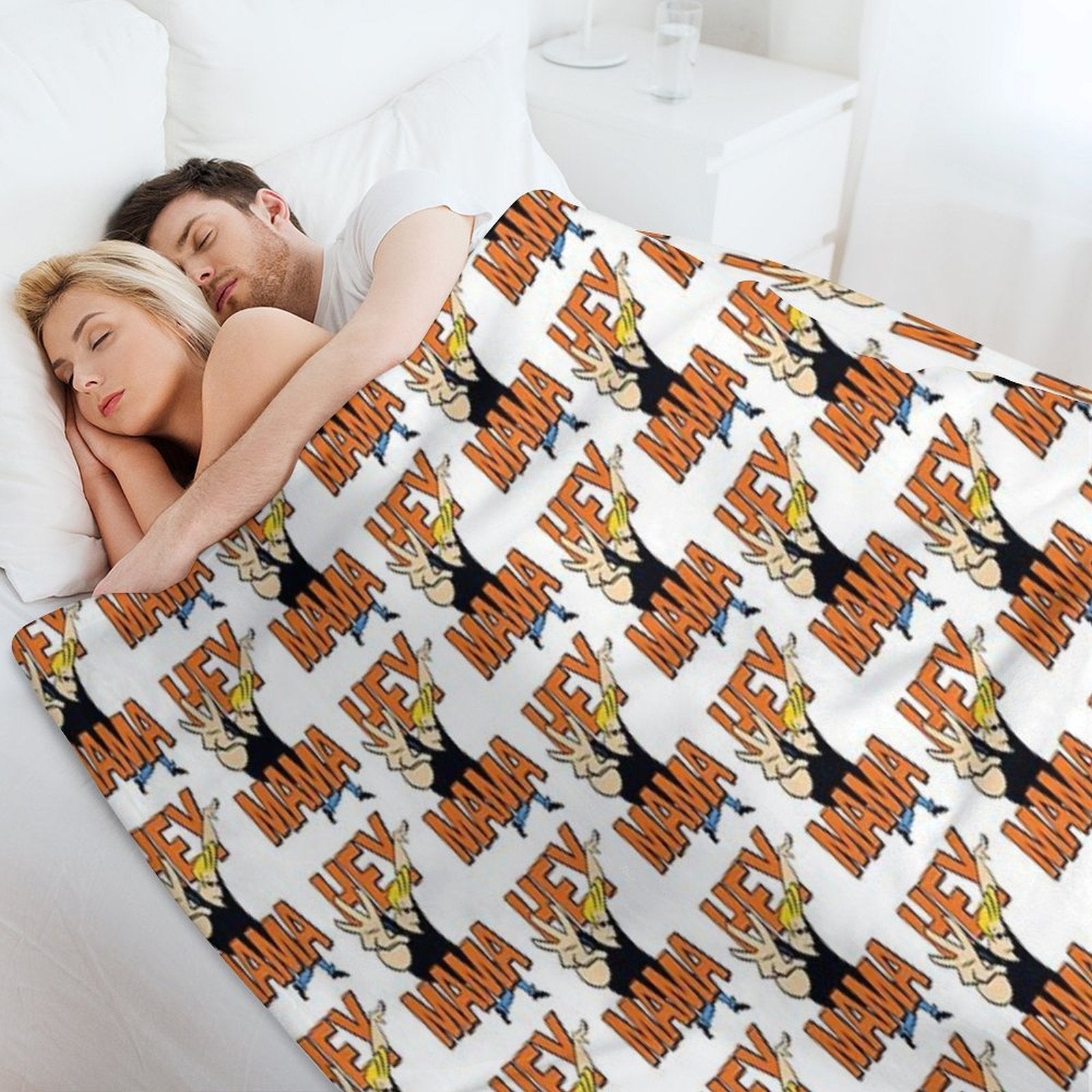 Johnny Bravo Hey Mama Juniors Multi-functional Throw Blanket