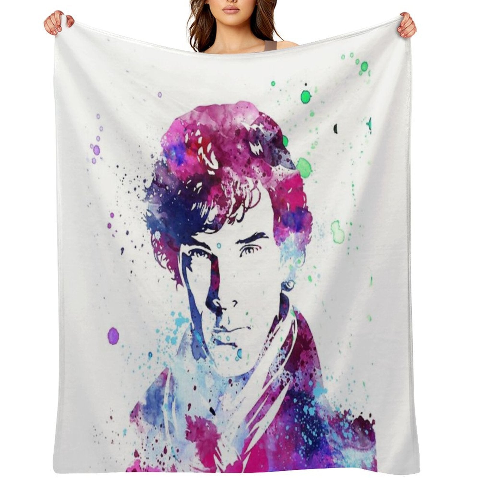 Benedict Cumberbatch Sherlock Plush Throw Blanket