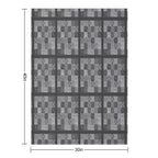 Bohemian Quilt C Plush Throw Blanket