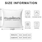 Madison City Outline Soft Luxury Feel Throw Pillow