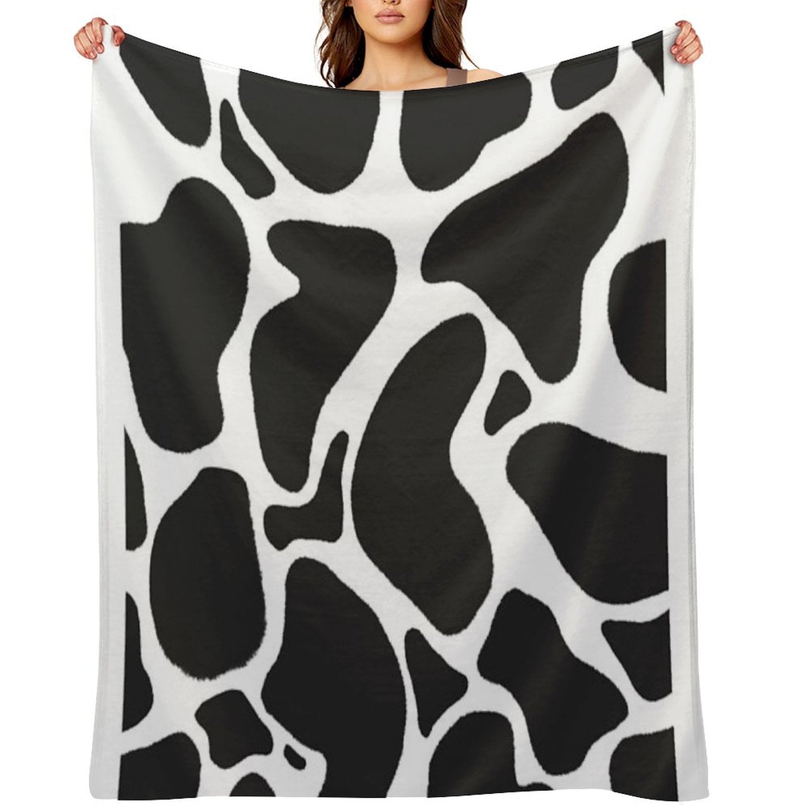 Classic Cow Print Premium Throw Blanket