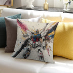 Gundam Soft Short Plush Fabric Throw Pillow
