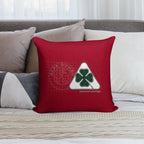 AR Quadrifoglio Construct Type 3 White Background Soft Style Accent Throw Pillow