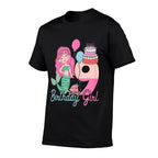 9 Years Old Birthday Girl Gifts Mermaid 9th Birthday Comfortable T-Shirt
