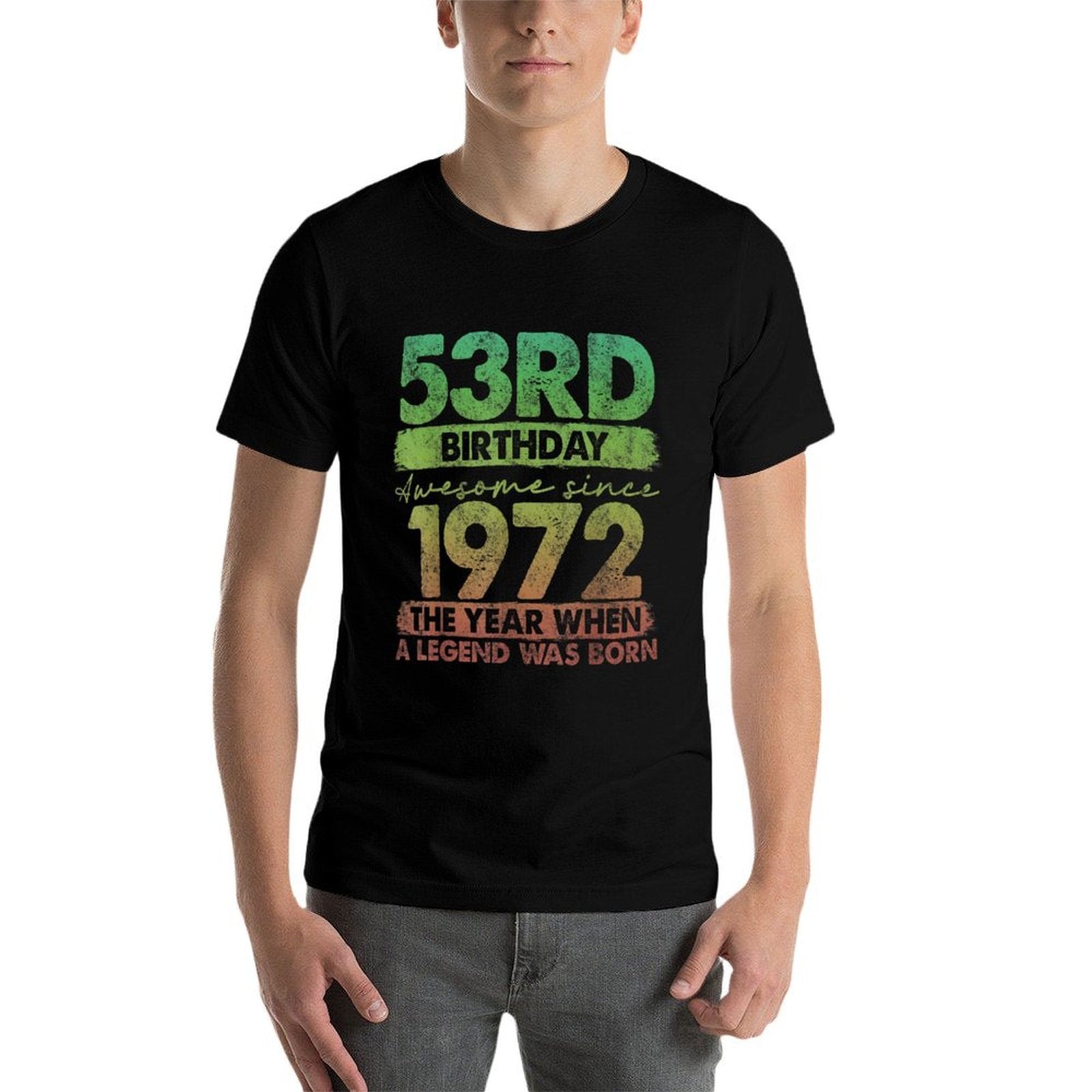 53 Year Old Gifts Vintage 1972 Limited Edition 53rd Birthday  Moisture-wicking T-Shirt