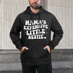 Mamas Little Expensive Bestie Mommy And Me Matching Colorfast Hoodie