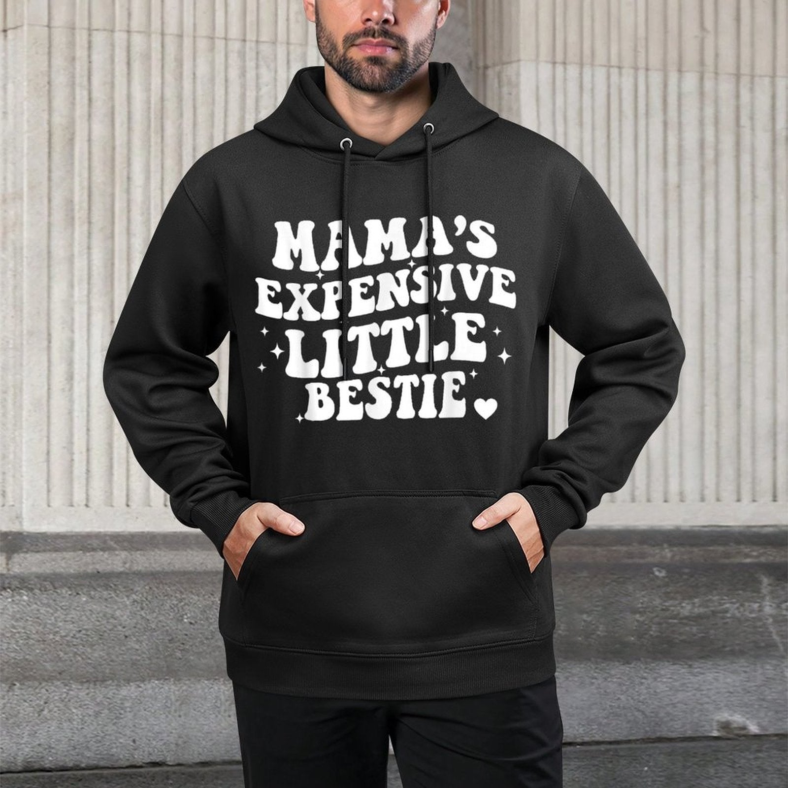 Mamas Little Expensive Bestie Mommy And Me Matching Colorfast Hoodie