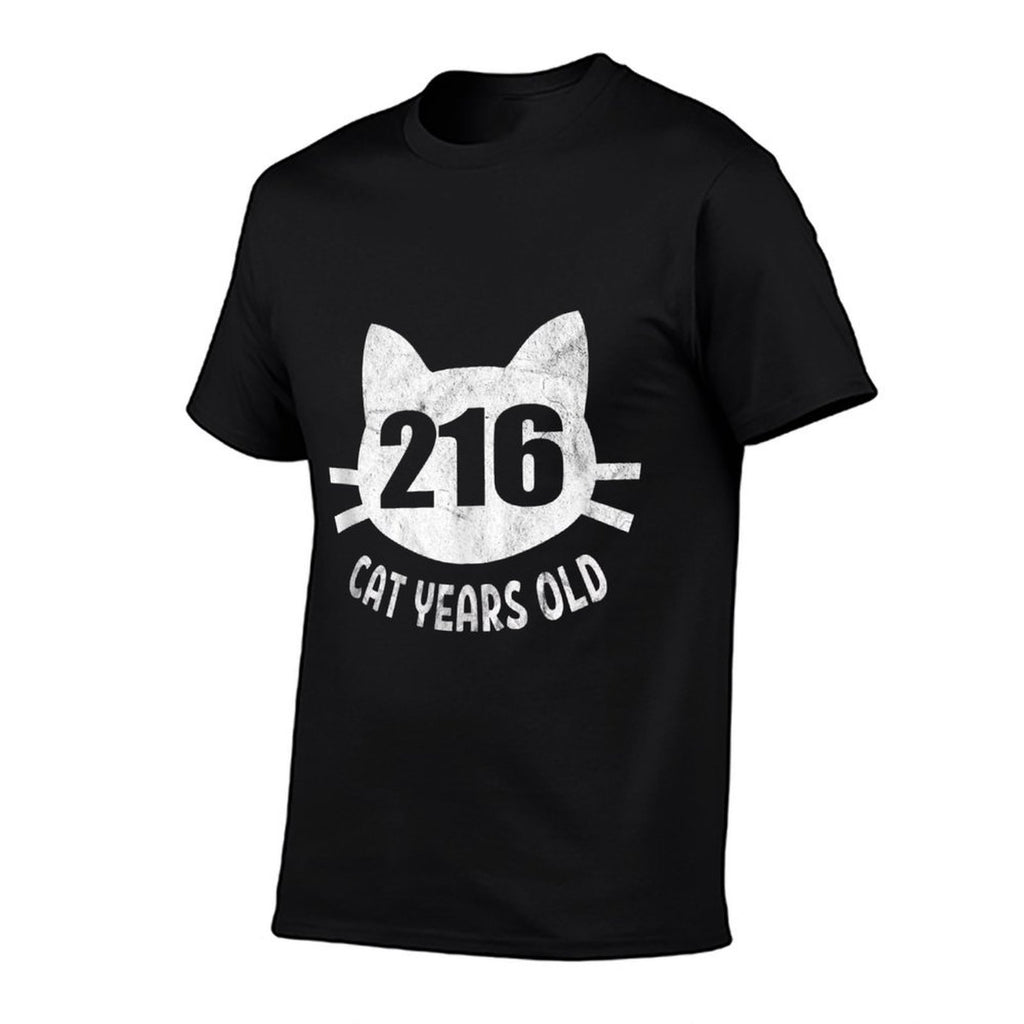 216 Cat Years Old Apparel 50th Birthday Gift For Cat Lovers Comfortable T-Shirt