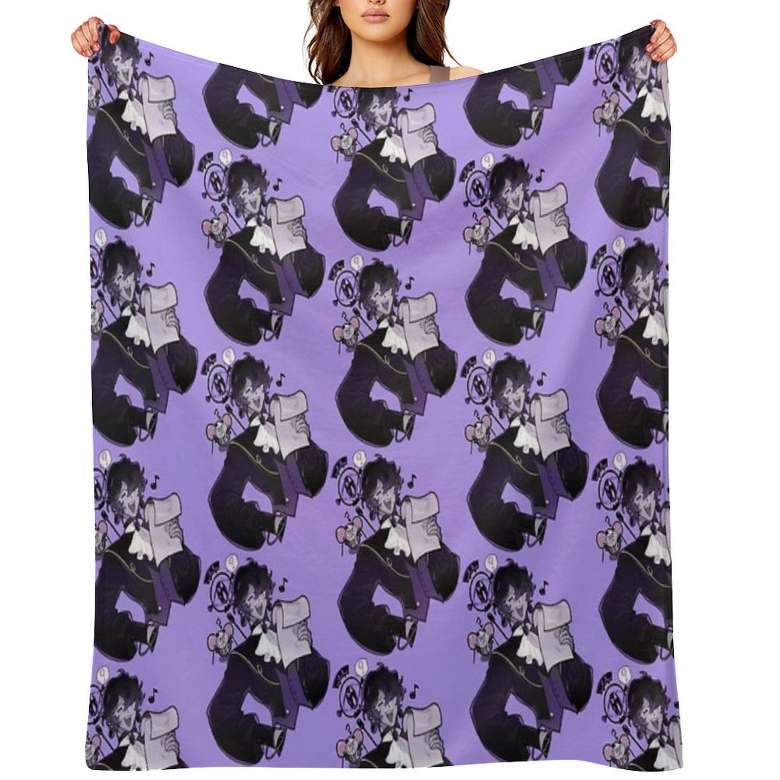 Shroomie Black Sapphire Cookie Gift-ready Throw Blanket