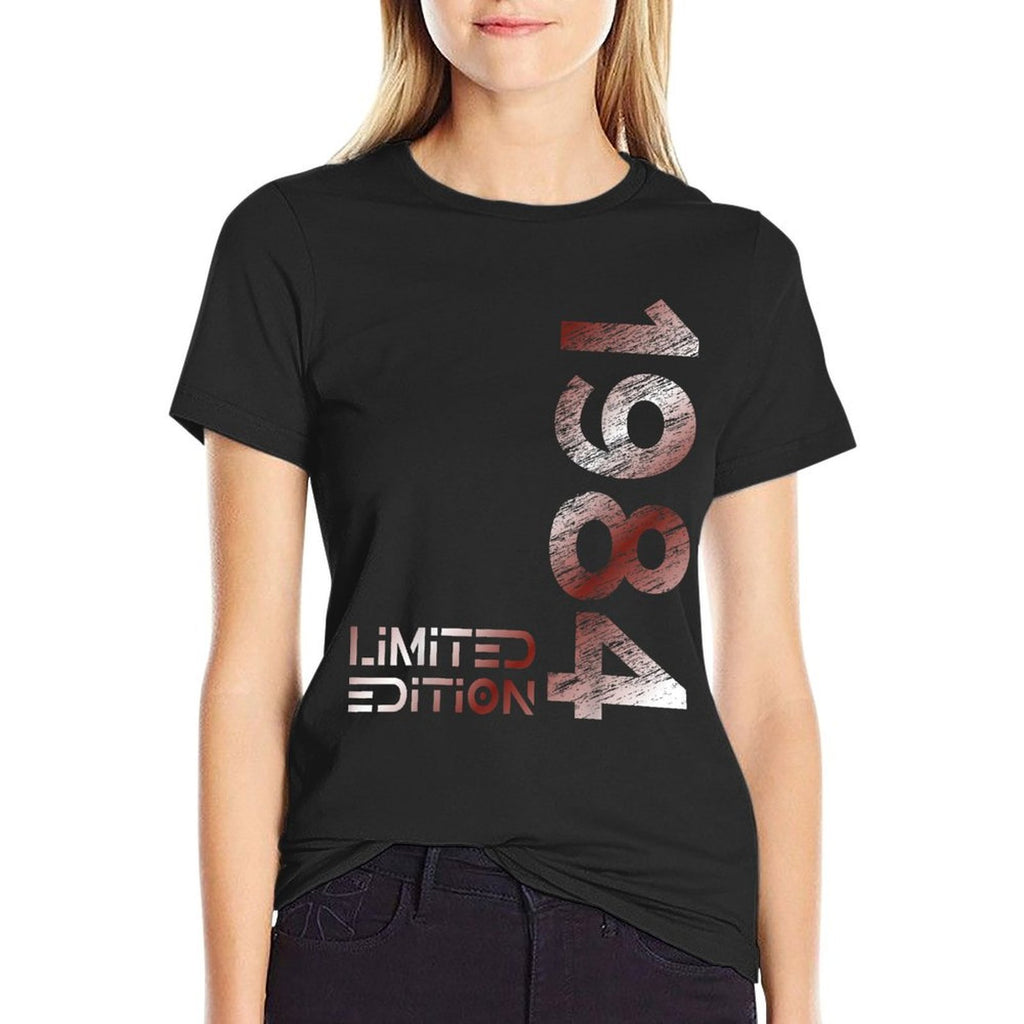 Limited Edition 1984 Man Woman 40th Birthday, Small, Black  Vintage-inspired T-Shirt