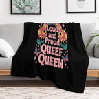 Queef Queen Embarrassing Adult Women Inappropriate Queefing Travel-friendly Throw Blanket