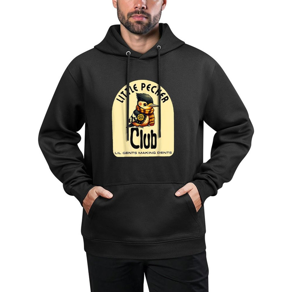 Little Pecker Club Hilarious Woodpecker Meme Relaxed Fit Hoodie