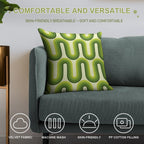 Retro Geometric Arch Design 826 Soft Durable Construction Throw Pillow