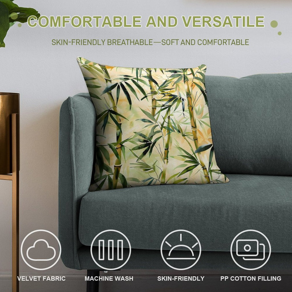 Bamboo Soft Easy Maintenance Throw Pillow