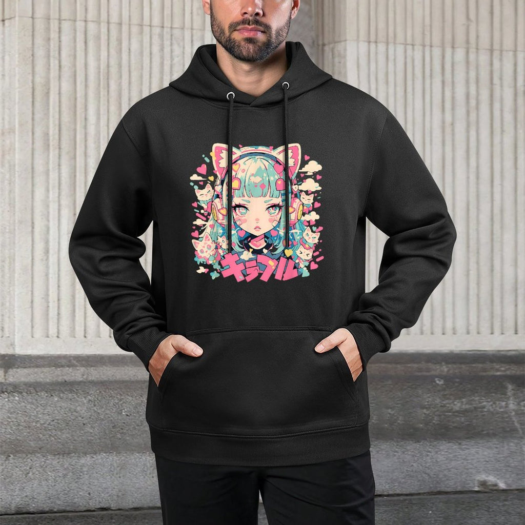 Anime Waifu Cute Anime Manga Cat Girl Sweet Retro Japan Shape Retention Hoodie