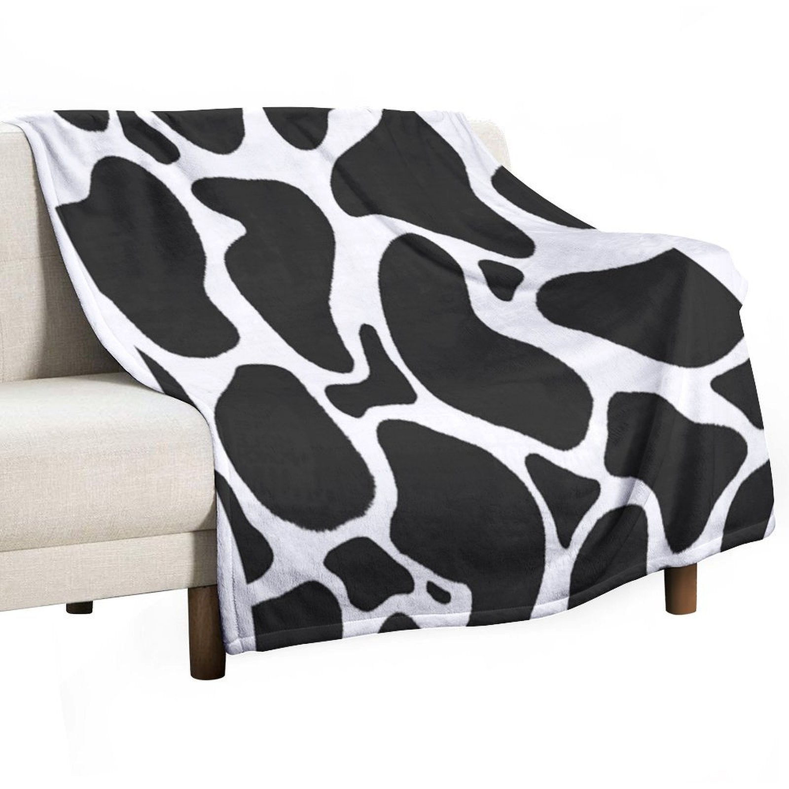 Classic Cow Print Premium Throw Blanket