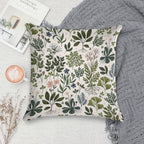 Herbarium Bright Soft Shrink-Resistant Throw Pillow
