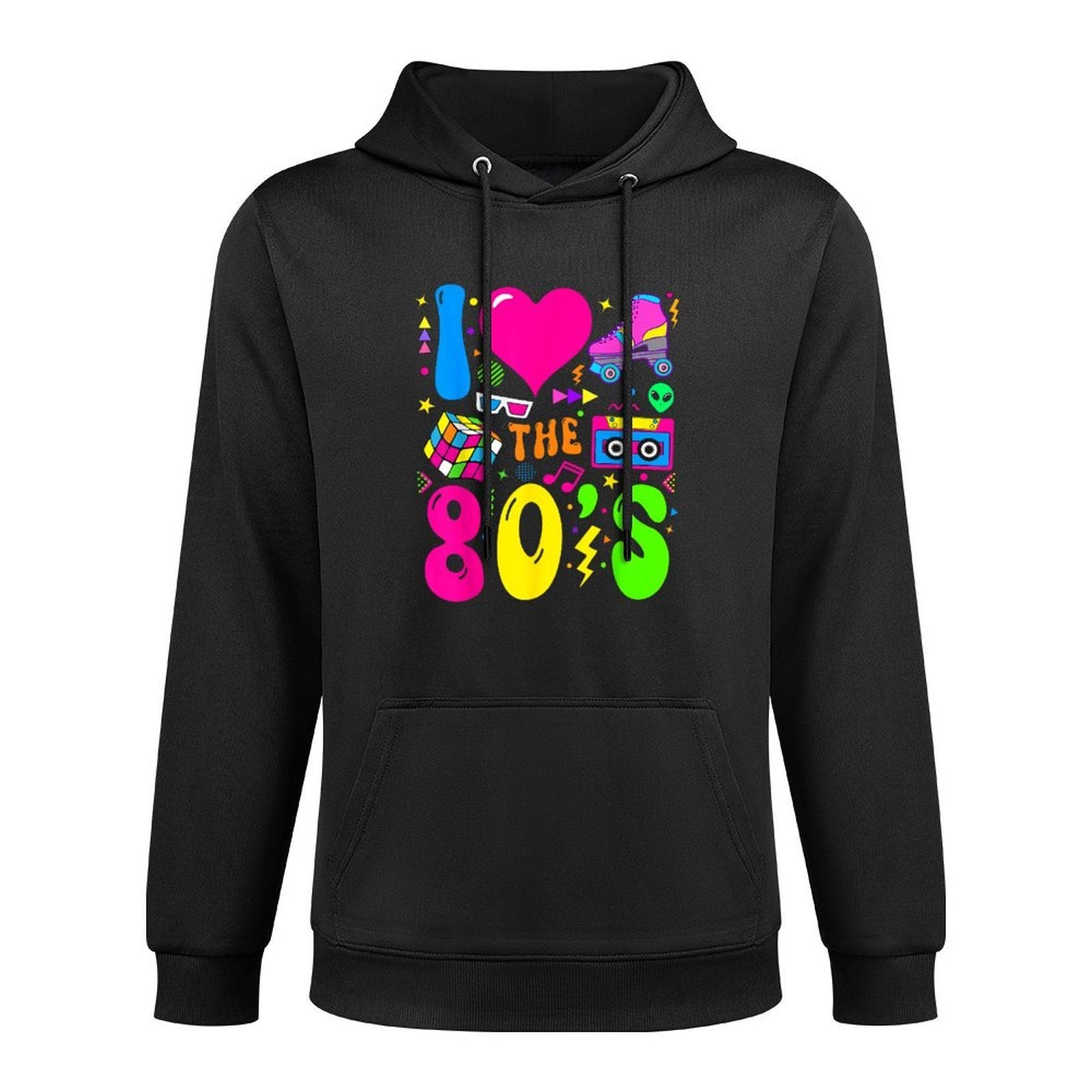 I Love The 80s Party 1980s Themed Costume 80s Theme Outfit Medium-Weight Fabric Hoodie